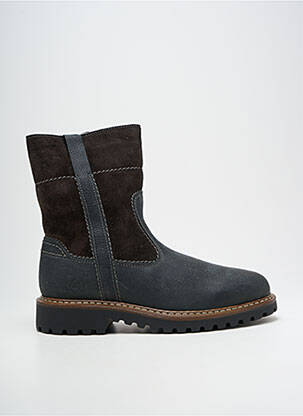 Bottines/boots fermeture zippée bout rond bleu JOSEF SEIBEL homme