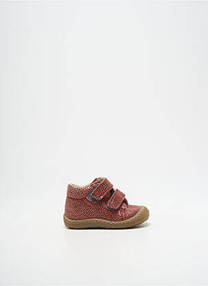 Bottillons fermeture scratch bout rond rose BOPY fille