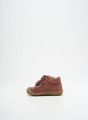 Bottillons fermeture scratch bout rond rose BOPY fille