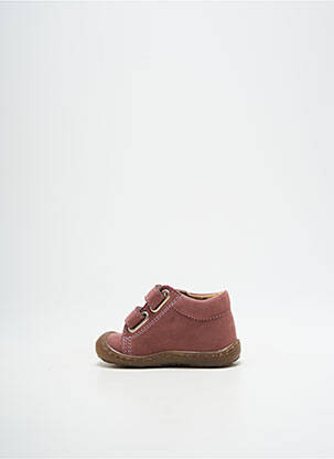 Bottillons fermeture scratch bout rond rose BOPY fille
