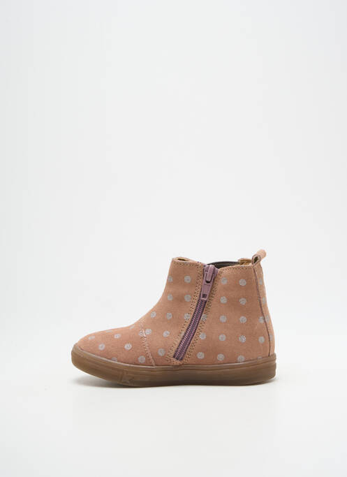 Bottines/Boots rose BOPY pour fille