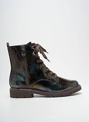 Bottines/boots fourrée talon plat jusqu'à 3cm marron JANA femme