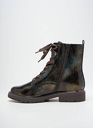 Bottines/boots fourrée talon plat jusqu'à 3cm marron JANA femme