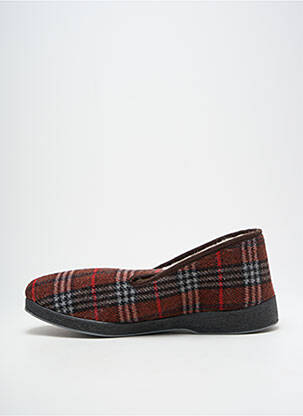 Chaussons/pantoufles bout rond bout rond rouge AIRPLUM homme