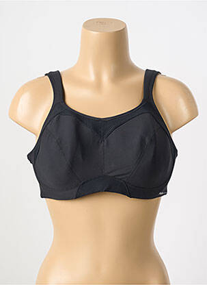 Soutien-gorge effet matière satinée haut soutien-gorge moulé noir FREYA femme