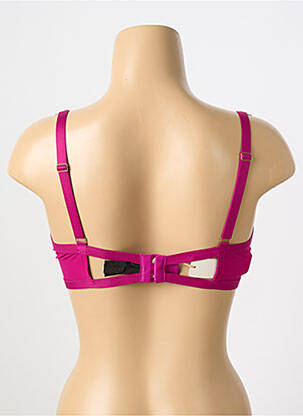 Soutien-gorge tissage dentelle haut soutien-gorge moulé rose MADAME SUPERTRASH femme