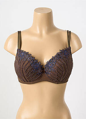 Soutien-gorge broderie haut soutien-gorge moulé vert CHRISTIES femme