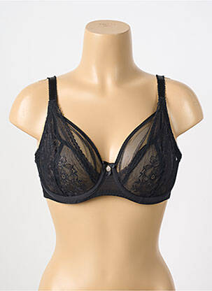 Soutien-gorge broderie haut soutien-gorge emboitant noir FREYA femme
