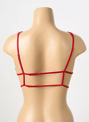 Soutien-gorge sans armature bralettes rouge PRELUDE femme