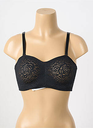 Soutien-gorge broderie haut bandeau noir WACOAL femme