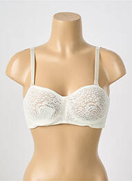 Soutien-gorge broderie haut bandeau blanc WACOAL femme