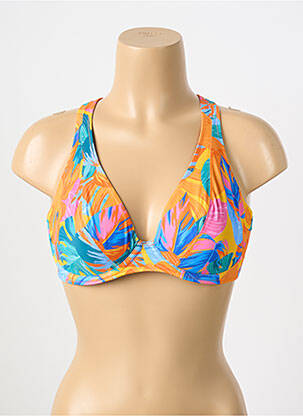 Haut de maillot de bain stretch haut soutien-gorge emboitant orange FREYA femme