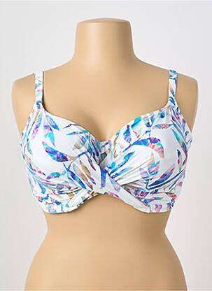 Haut de maillot de bain blanc FANTASIE pour femme