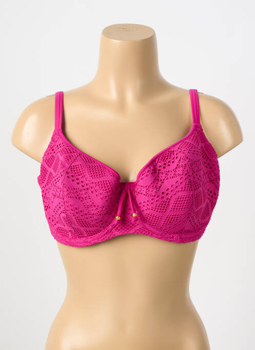 Haut de maillot de bain rose FREYA pour femme