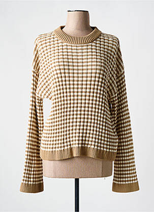 Pull stretch manches longues marron GANT femme