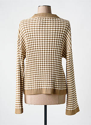 Pull stretch manches longues marron GANT femme