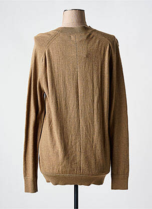 Pull tissage chiné manches longues marron DSTREZZED femme