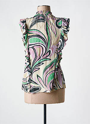 Blouse manches courtes manches courtes violet SUMMUM femme