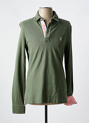Polo stretch manches longues vert VICOMTE ARTHUR femme
