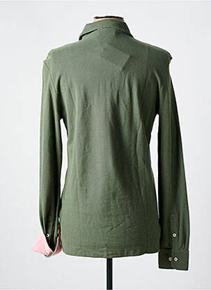 Polo stretch manches longues vert VICOMTE ARTHUR femme