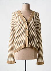 Gilet manches longues marron GANT pour femme seconde vue