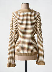 Gilet manches longues marron GANT pour femme seconde vue