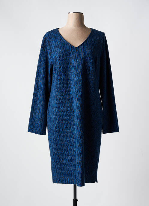 Robe mi-longue bleu LA FEE MARABOUTEE pour femme