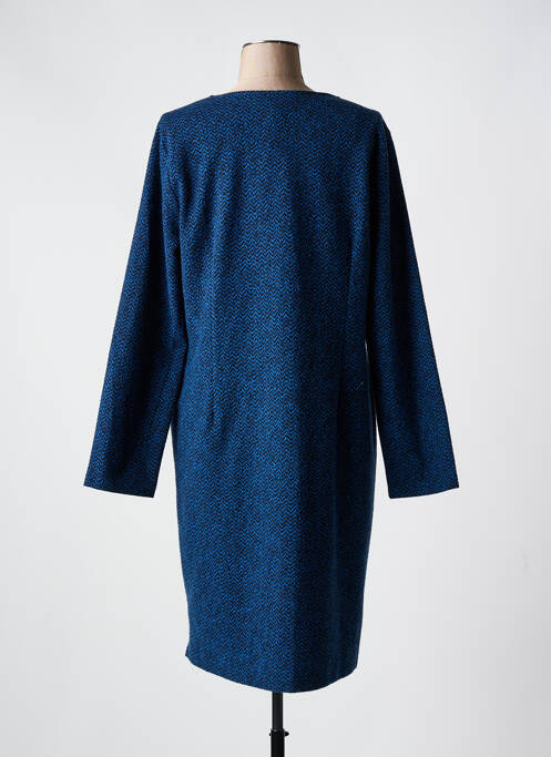 Robe mi-longue bleu LA FEE MARABOUTEE pour femme