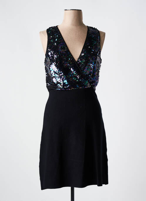 Robe mi-longue noir MORGAN pour femme