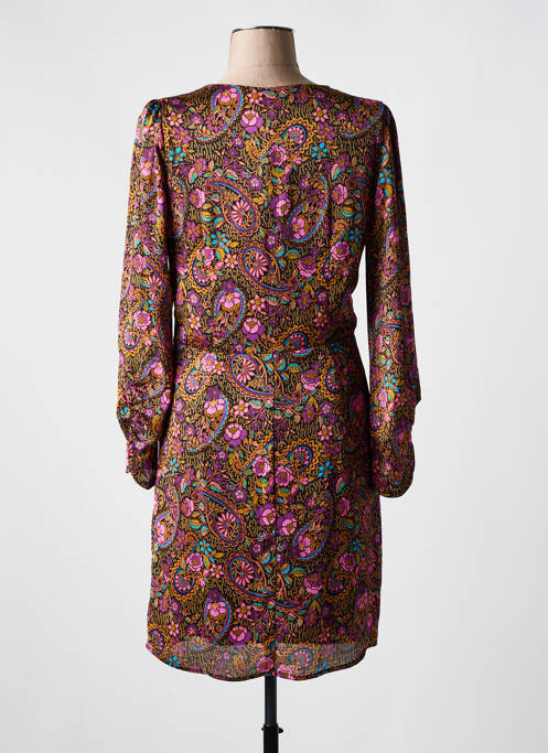 Robe mi-longue violet LA PETITE ETOILE pour femme