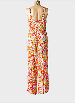 Combi-pantalon tissage crêpe sans manche orange SURKANA femme