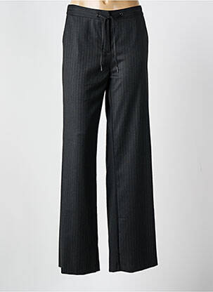 Pantalon large fermeture zippée sous rabat avec crochet taille normale gris I.CODE (By IKKS) femme