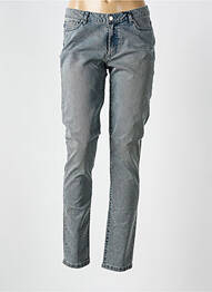 Jeans coupe slim stretch taille normale gris IKKS femme