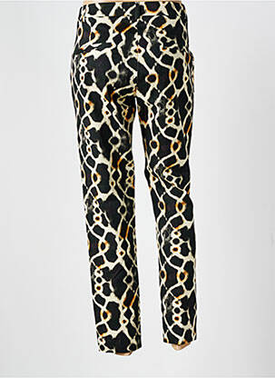 Pantalon chino tissage popeline taille normale noir SUMMUM femme