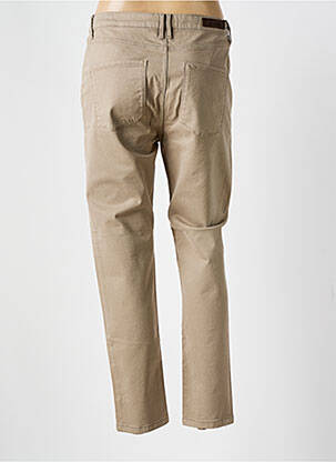Pantalon droit stretch taille normale marron DENIM STUDIO femme