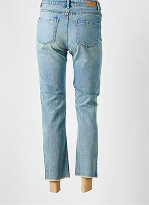 Jeans coupe droite taille haute taille haute bleu IKKS femme