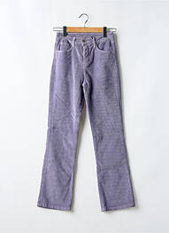 Pantalon droit stretch taille normale violet DENIM STUDIO femme