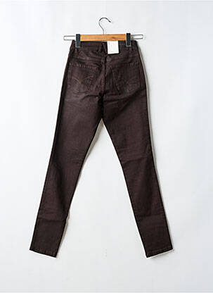 Jeans coupe slim stretch taille normale marron PARA MI femme