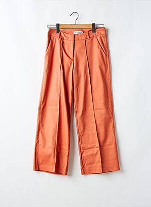 Pantalon droit stretch taille normale orange SUMMUM femme