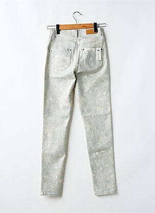 Pantalon slim tissage popeline taille normale blanc SUMMUM femme