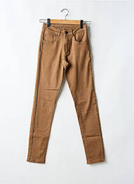 Jeans coupe slim stretch taille normale marron PARA MI femme