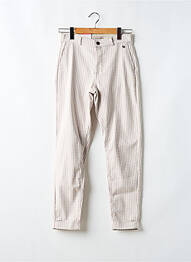 Pantalon droit stretch taille normale beige PARA MI femme
