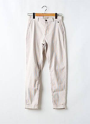 Pantalon droit stretch taille normale beige PARA MI femme