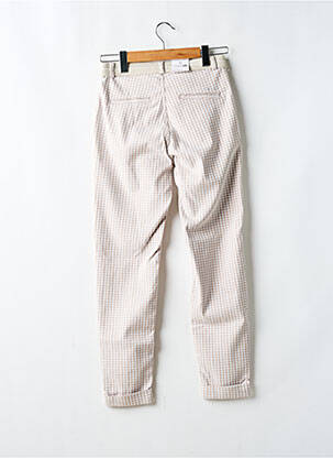 Pantalon droit stretch taille normale beige PARA MI femme