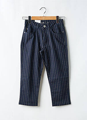 Pantacourt stretch taille normale bleu PARA MI femme