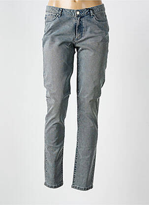 Jeans coupe slim gris IKKS pour femme
