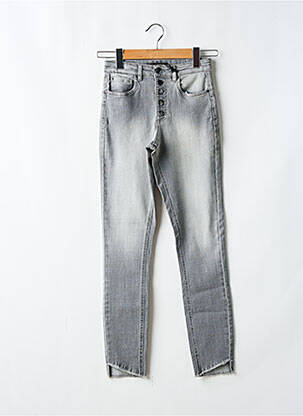 Jeans coupe slim gris IKKS pour femme