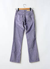 Pantalon droit violet DENIM STUDIO pour femme seconde vue