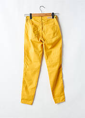 Pantalon slim jaune DENIM STUDIO pour femme seconde vue