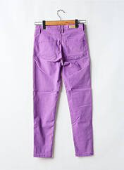 Pantalon slim violet DENIM STUDIO pour femme seconde vue
